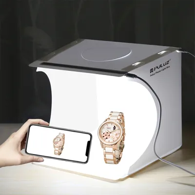 PULUZ 20cm 8.7 inch Mini LED Panel Folding Portable 1100LM 550LM Light Photo Lighting Studio