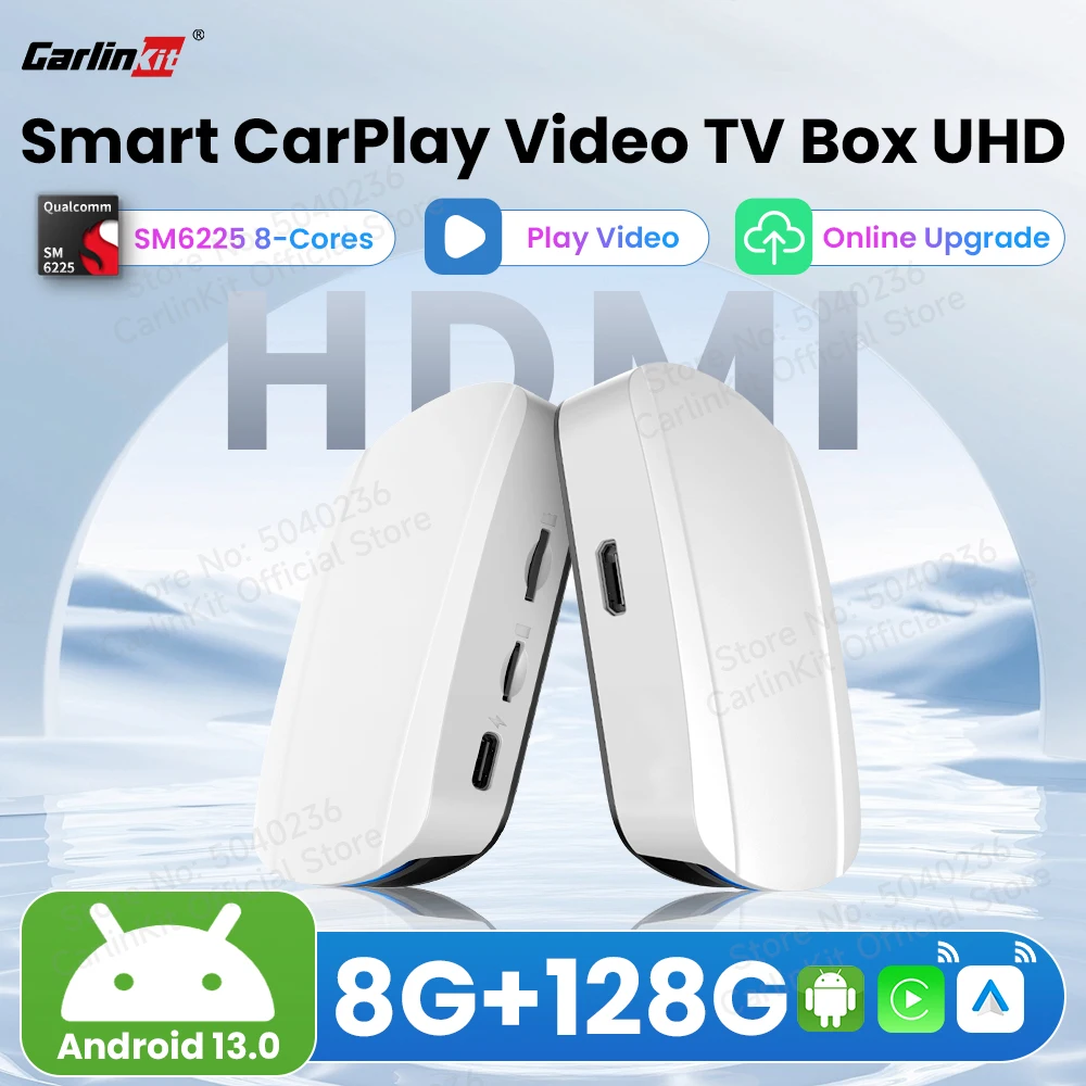 2026 Carlinkit 8G + 128G Smart CarPlay Ai Box Android 13 Qualcomm SM6225 660 8-Core Wireless Android Auto & CarPlay GPS Für YouTube Image