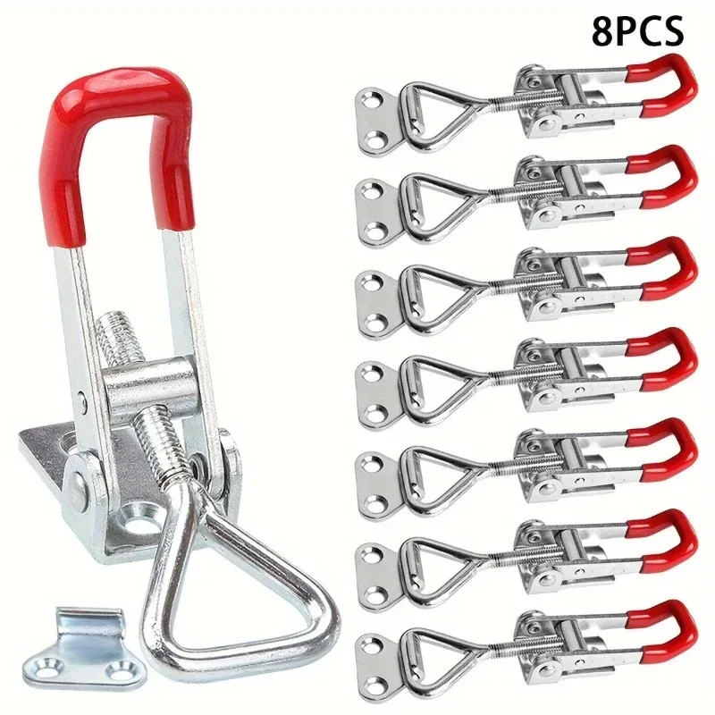 Toggle Clamp Einstellbare Edelstahl Tür Bolzen Typ Leuchte Schnell Klemme Für Türen Haushaltsgeräte Hand Werkzeuge GH-4001 Image