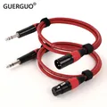 1PC 6.35MM (1/4 pollici) Jack stereo maschio a 3 pin XLR maschio/femmina cavo audio bilanciato 1/4 "TRS a XLR cavo per microfono colorato
