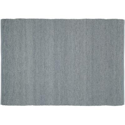 Teppich OCI DIE TEPPICHMARKE "FAVORIT", grau (grau, blau), H:12mm Ø:200cm, Wolle, Teppiche, Handweb-Teppich aus Indien, handgewebt, hochwertig verarbeitet Image