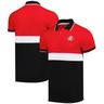 Sunderland Core Panelled Polo Shirt - Black/Red Mens