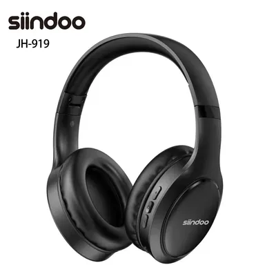 Siindoo jh919 drahtlose Bluetooth-Kopfhörer faltbare Stereo-Kopfhörer Super-Bass-Rausch unterdrückung mikrofon für Laptop-PC-Fernseher Image