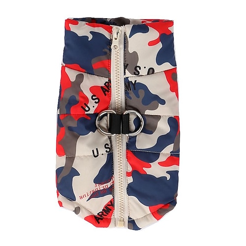 Geschenk zu Weihnachten für Hunde Hundejacke Puffer/Daunenjacke Weihnachtskostüm Welpenkleidung Freizeit tägliche Aufwärmkleidung Winter Outdoor Corgi Beagle Shiba Inu Mops Pudel Image