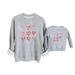 YanHoo Mommy and Me Matching Fall Sweatshirts Personalized Crewneck Sweatshirts Mommy Daddy and Me Matching Outfits Print Long Sleeve Shirt Family Matching Pullover