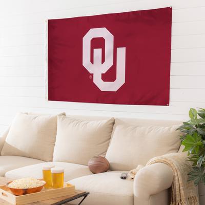 University of Oklahoma Single Sided Flag w/ 2 Grommets, 3'x5'