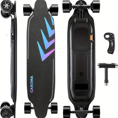 TEMU Caroma Adult Skateboard , , Up To 20mph Top , 18miles , 9-ply , 90mm Pu , 4 For Adults