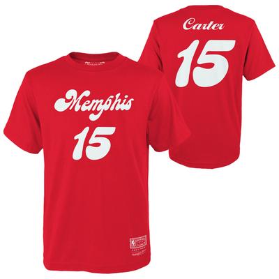 Memphis Grizzlies Mitchell & Ness Icon Name & Number T-Shirt – Vince Carter – Herren Image