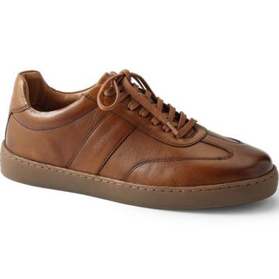 Leather Trainers, Men, size: 9, regular, Misc, Leather/Suede, by Lands' End