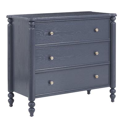 Dover 3-Drawer Chest - Navy - Ballard Designs