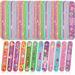 48 Pcs Mother s Day Gift Mom Emery Board Mother s Day Double Sided Nail File Manicure Tools for Mother s Day Party Supplies 12 Styles