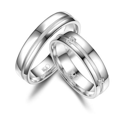 Trauring MARRYA "Silber Ringe Trauringe Eheringe Partnerringe" Gr. 52, silber (damen ring, silber), Fingerringe, Damen, 