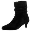 Stiefelette ANISTON SHOES, Damen, Gr. 37, schwarz, Microfaser, Textil, Veloursleder, elegant, Schuhe, Boots mit slouchy Schaft - NEUE KOLLEKTION