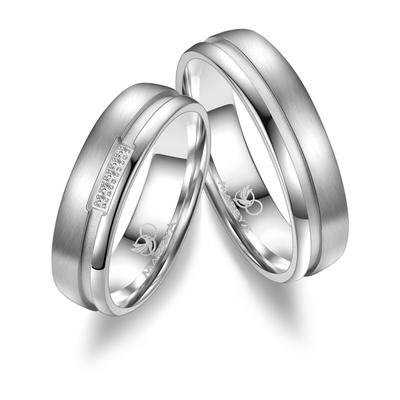 Trauring MARRYA "Silber Ringe Trauringe Eheringe Partnerringe" Gr. 54, silber (damen ring, silber), Fingerringe, Damen, 