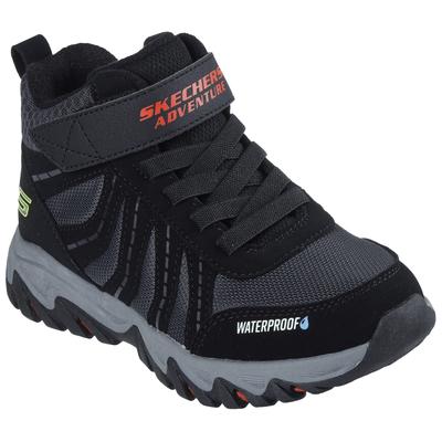 Winterstiefel SKECHERS "RUGGED RANGER-HYDRO SCOUT", Kinder, Gr. 37, schwarz (schwarz, rot), Lederimitat, Textil, sportlich, Schuhe, Trekkingschuh, Outdoorschuh, Schnürboots mit Fleece Futter Image