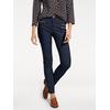 Stretch-Hose HEINE, Damen, Gr. 48, Normalgrößen, blau (marine), 48% Baumwolle, 45% Polyester, 7% Elasthan, Miedereinsatz:15% Elasthan, 85% Polyamid, unifarben, lang, Hosen