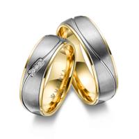 Trauring MARRYA Titan Ringe Trauringe Eheringe Partnerringe Gr. 50, gold (herren ring, gold, silber), Fingerringe, Damen, 50, Titan