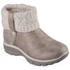 Winterboots SKECHERS "EASY GOING-", Damen, Gr. 36, grau (taupe), Lederimitat, Textil, used, casual, Schuhe, Winterschuh, Schlupfstiefel mit 3M Scotchgard-Imprägnierung