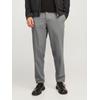 Chinohose JACK & JONES "JPSTACE LEO CHINO NOOS", Herren, Gr. 30, Länge 32, grau (grau melange), Web, Obermaterial: 76% Polyester, 17% Viskose, 7% Elasthan, meliert, modisch, slim fit, Hosen