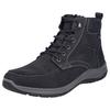 Winterboots RIEKER, Herren, Gr. 44, schwarz, Leder, Lederimitat, casual, Schuhe, Outdoorschuh, Schnürboots, Stiefelette mit riekerTEX-Membran