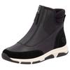 Winterboots REMONTE, Damen, Gr. 44, schwarz, Leder, Veloursleder, Textil, sportlich, Schuhe, Keilabsatz, Winterstiefelette, High Top-Sneaker mit Schurwollfutter