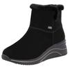 Winterstiefelette REMONTE, Damen, Gr. 36, schwarz, Veloursleder, Textil, casual, Schuhe, Keilabsatz, Stiefelette, Winterboots, wasserabweisende TEX-Membran