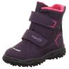 Winterstiefel SUPERFIT "HUSKY WMS: Mittel", Kinder, Gr. 28, lila (lila, pink), Textil, sportlich, Schuhe, Snowboots mit wärmendem Textilfutter, Größenschablone zum Download