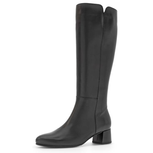 Stiefel GABOR Gr. 38, Normalschaft, schwarz Damen Schuhe Blockabsatz, Businessstiefel, Langschaftstiefel mit Best Fitting