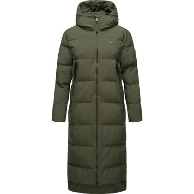 Wintermantel RAGWEAR "Patrise", Damen, Gr. XXL (44), grün (olivgrün), Obermaterial: 100% Polyester, Innenfutter: 100% Polyester, Wattierung: 100% Polyester, modisch, bequem wadenlang, hoch geschlossener Ausschnitt, Langarm Ärmel ohne Ärmelschlitz... Image