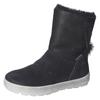 Winterboots RICOSTA "Nanuk WMS: normal", Kinder, Gr. 33, schwarz, Leder, casual, Schuhe, Schlupfboot, Snowboots mit Warmfutter
