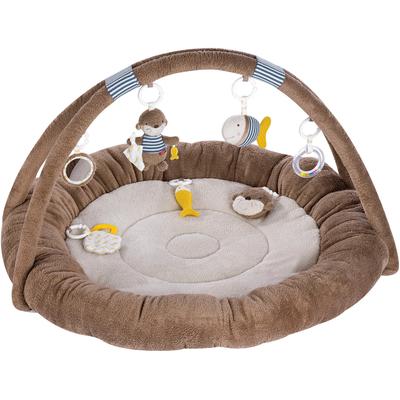 Baby Gym FEHN "Otter Theo, 3-D-Activity-Nest Otter" Spielbögen braun (braun/sand) Kinder