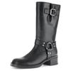 Stiefel GABOR, Damen, Gr. 39, Normalschaft, schwarz, Kalbsleder, unifarben, modisch, Schuhe Bikerstiefel, Blockabsatz, Bikerstiefel, Langschaftsiefel mit Best Fitting