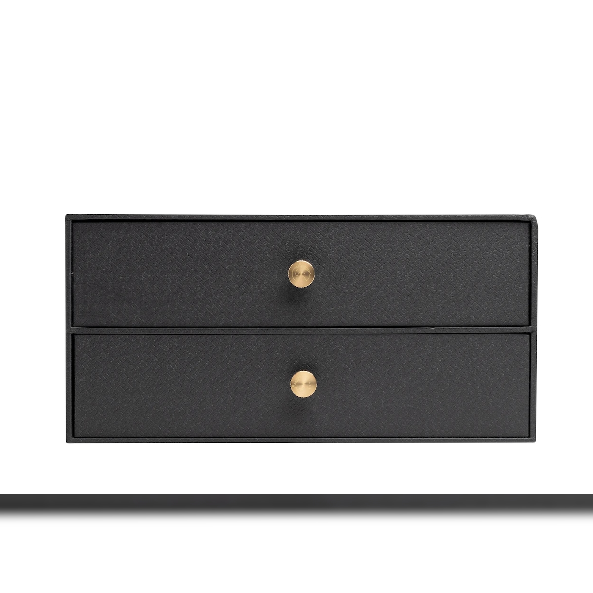 Exacompta 30601E Schubladenbox, 2 Schubladen, 17x35,5x27 cm für DIN A4 Maxi, Office by me - Schwarz Image