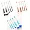 TEMU 15pcs Diy Metal Handle Beaded Makeup Brush Set Powder Blusher Brush Powder Brush Slant Head Eye Shadow Eyebrow Brush Beauty Tools