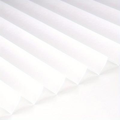 TEMU Leorate High-density Non-woven Sunshade Curtain - Semi-shading, Self-adhesive No-drill Top With Clips Included Image