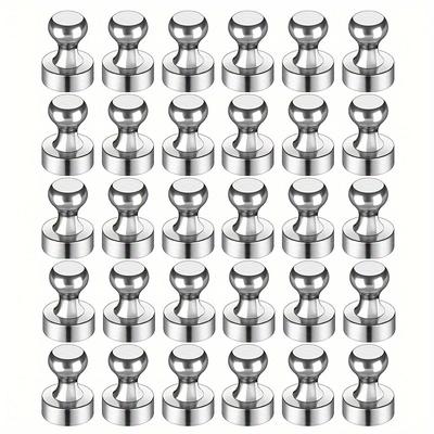 TEMU 30/50pcs Metal Magnet, Magnet Holder, Refrigerator Magnet, Map Magnet, Suitable For Kitchen/refrigerator/office/garage And Iron Surfaces, Etc Image