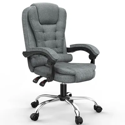 Executive Office Chair High PU Leather Back Desk Chair Ergonomic Recliner Computer Chair Gaming