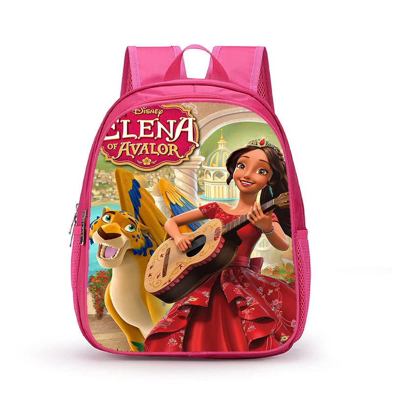 Sac à Dos de Princesse Disney Elena d'Avalor de 12 Pouces, Cartable d'École pour Enfant en Bas Âge, Cadeau pour Fille