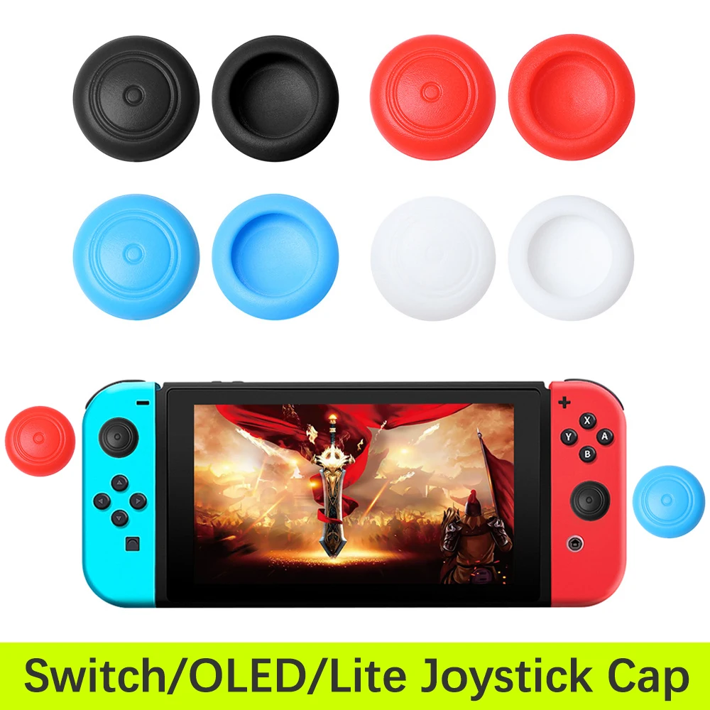 Capuchon de Joystick 3D pour console de jeu Nin-tendo Switch/Switch OLED/Lite, capuchons de protection en Silicone pour manette de jeu Switch, capuchons de Joystick JoyCon