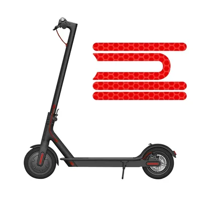 4Pcs Reflective Stickers For -Xiaomi M365/Pro Electric Scooter Improve Body Visibility PVC Reflector