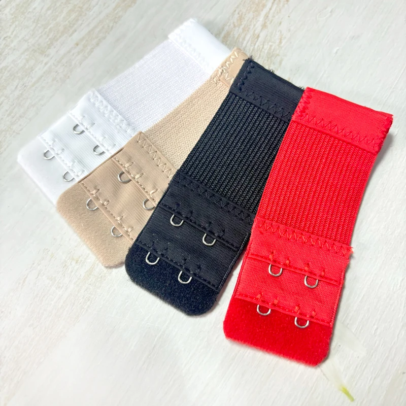 4 pièces extensions de soutien-gorge Extension de sangle 2 crochets 2 rangées femmes intimes allongé soutien-gorge crochets extensions accessoires de soutien-gorge pour les femmes
