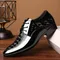 New Shiny Leather Shoes 2024 Men Business Formal Shoes All-match Wedding Party Shoes for Men Black