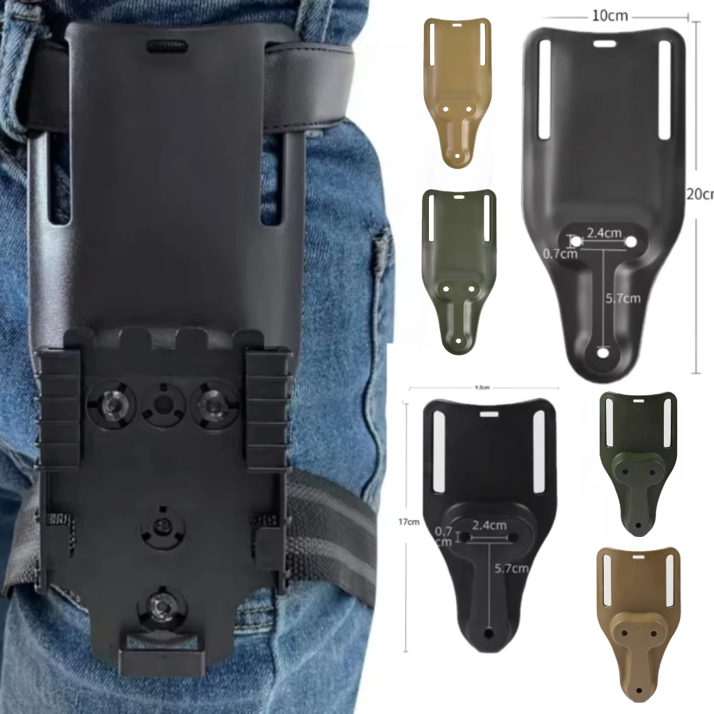 Taktische Pistole Holster Lange Adapter Basis, Low-Ride Universal Jagd Gürtel Schlaufe, Quick Release Drop Leg Pistole Holster Zubehör Image