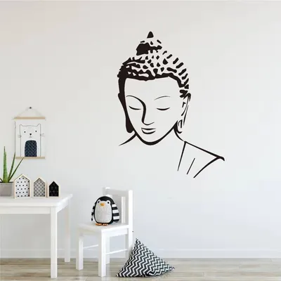 Religion Buddha Muster Wandt attoo Aufkleber Wohnkultur entfernbare Kunst Vinyl Wandbild für Image