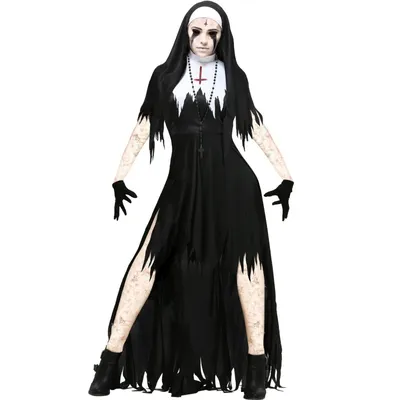 Plus Size sexy Vampir Dämon Nonne Halloween Kostüme für Frauen schwarze Frauen Halloween Kostüme Kleid Party Cosplay Image