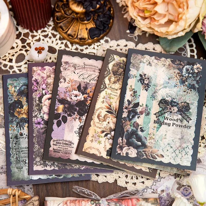 Vintage dekoratives Papier 30 stücke DIY Tagebuch Album Scrap booking Material Hintergrund Papier handgemachte Junk Journal Lieferungen Image