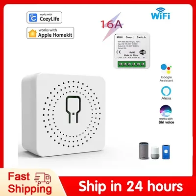 Mini Wifi Smart Switch Relais Breaker Siri Sprach steuerung Wireless Switch Arbeit mit Apple Homekit Alexa Google Home