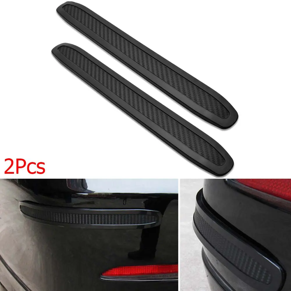 2 Stück Universal Carbon Auto Gummipuffer vorne/hinten Ecke Anti-Rub-Schutz Schutzst reifen Image