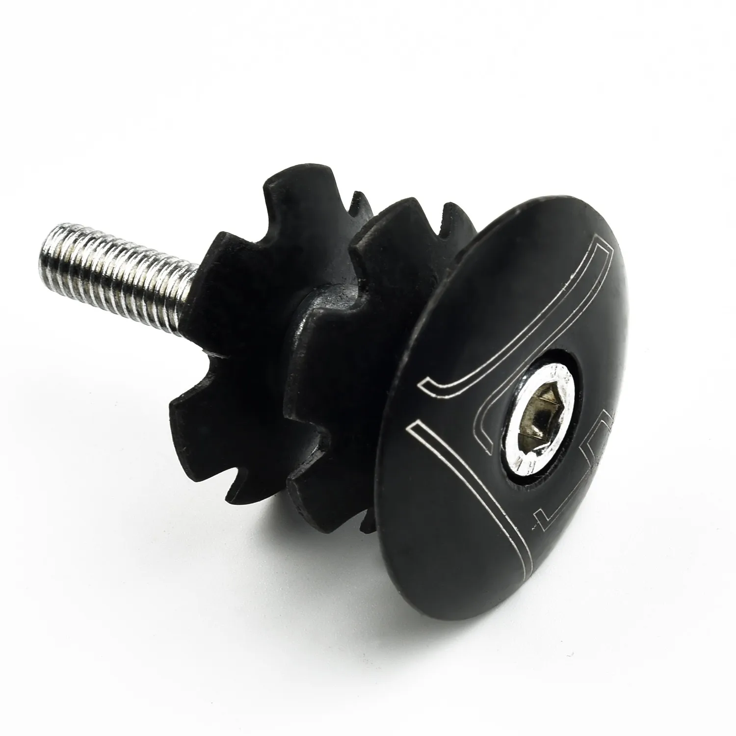 Fahrrad Headset Lenkung Stern Mutter Bolzen Top Cap Set Für 1-1/8 In 28,6mm Fahrrad Gabel Gabelschaft gerade Rohr Schraube Radfahren Teil Image