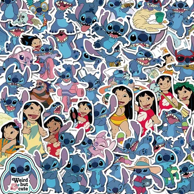 10/30/50PCS Neue Nette Disney Cartoon Stich Aufkleber DIY Telefon Laptop Gepäck Skateboard Image